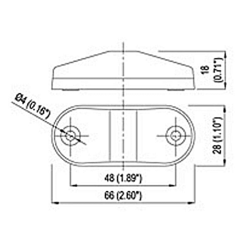 1 Брой 12V Оранжев Лед Диоден Маркер/Габарит/Токос - За Бусове, Камиони, Ремаркета и други