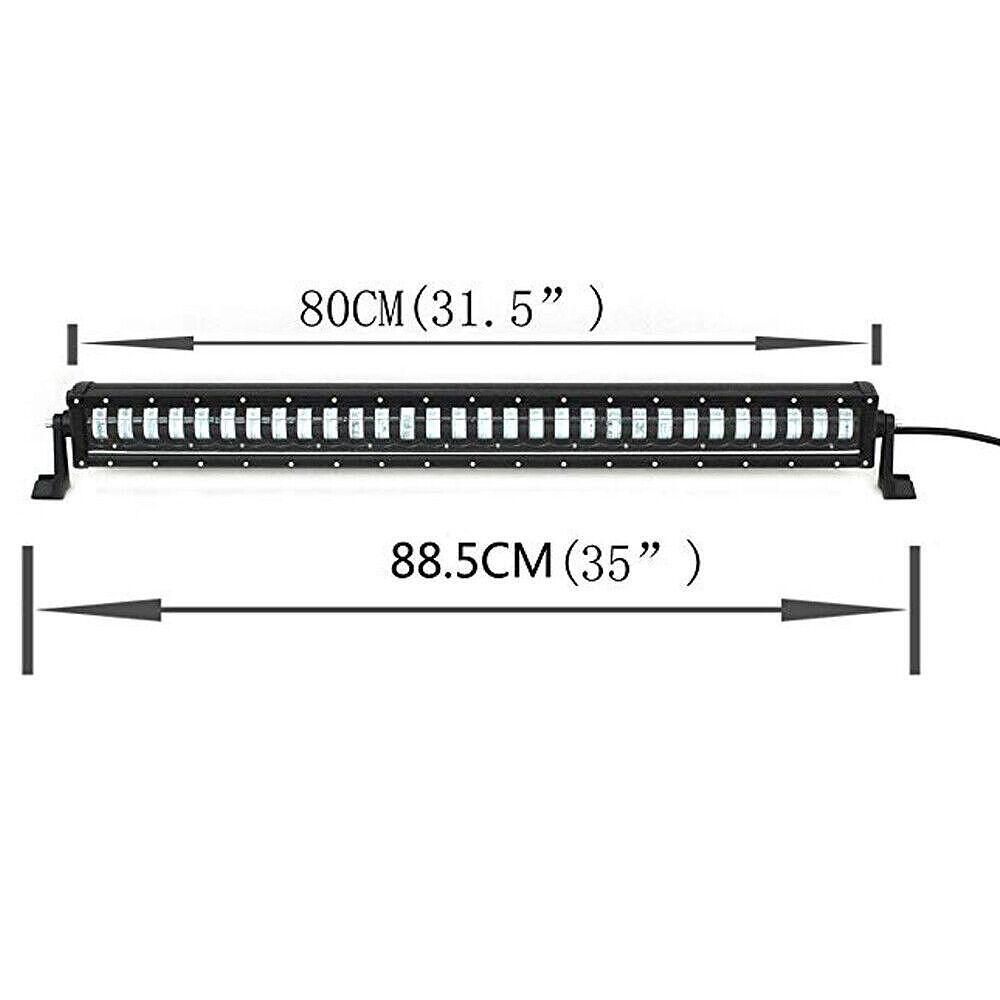 10D 88.5см 240W LED LIGHT BAR с лупи, Hi/Lo Основна и габаритна светлина, прав лед лайт бар
