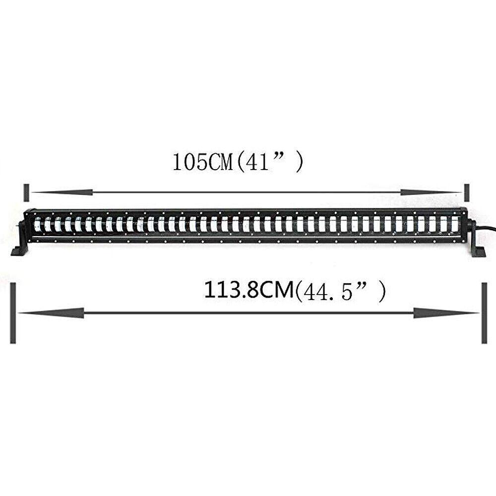 10D 113.8см 320W LED LIGHT BAR с лупи, Hi/Lo Основна и габаритна светлина, прав лед лайт бар