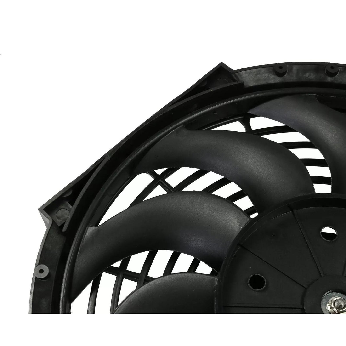 Универсален електрически вентилатор перка за радиатор - 12 инча (30см.), 12V, 80W, ABS и стомана, безшумен