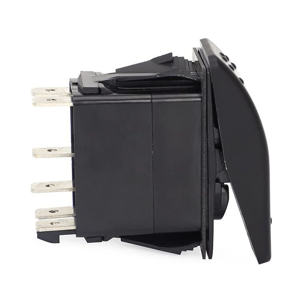 Копче/бутон с за включване на къси и дълги светлини ON-ON-OFF 12V - 24V, с подсветка