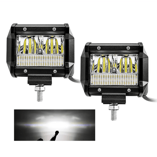Комплект 2бр LED работни светлини 4" 20W 12/24V, комбинирана светлина
