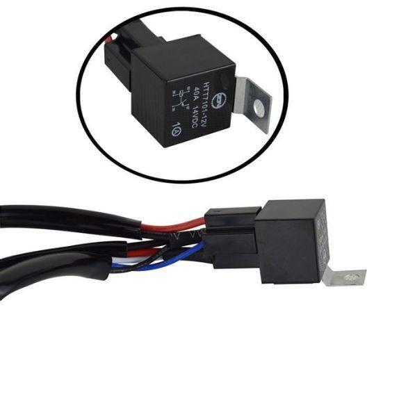 Комплект окабеляване / инсталация за 2 светлини - LED барове, халогени, фарове, крушки и др. 12/24V