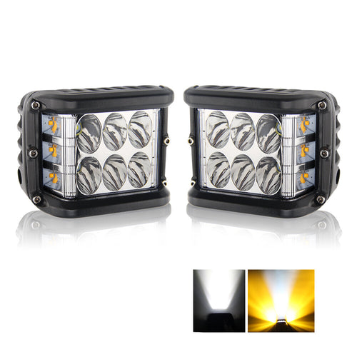 Комплект универсални LED халогени 3" 72W две светлини
