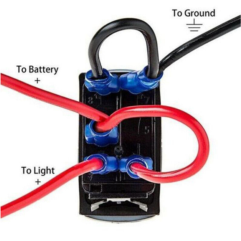 Копче/бутон с надпис DIFF LOCK за вграждане 12V - 24V