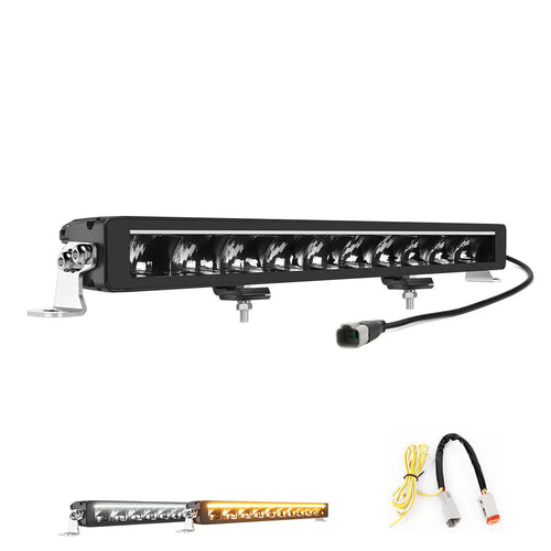 LED BAR 21" (54см) ZH 195W 12V/24V 6500K основна светлина + дневна 6500K/3000K
