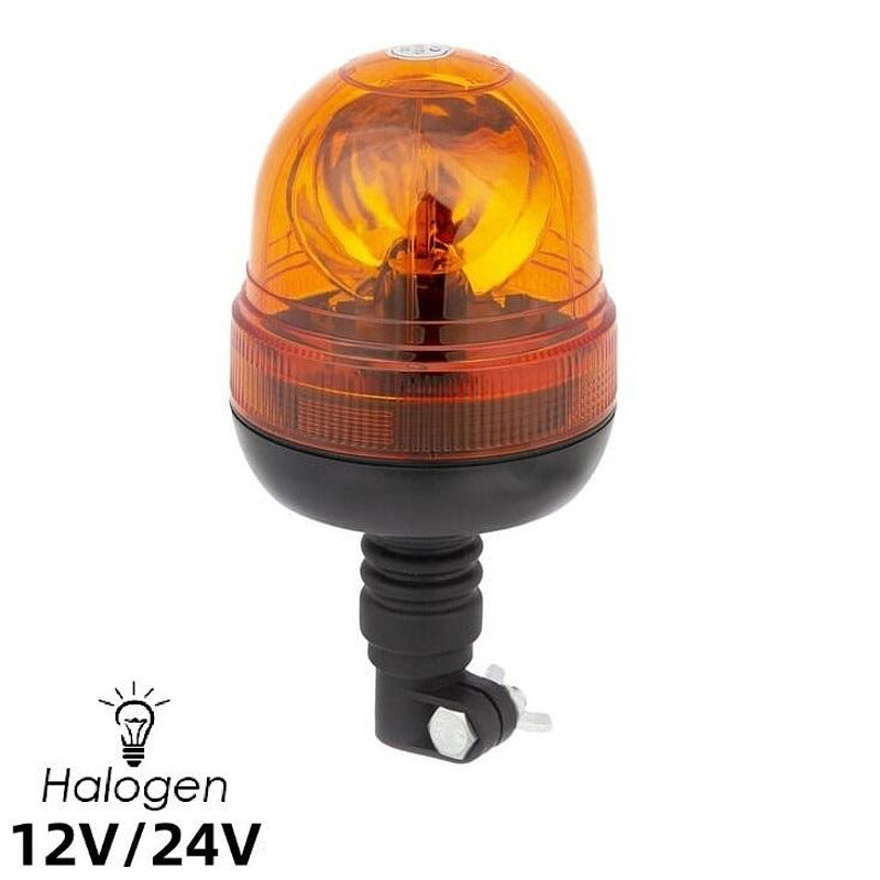 Маяк /аварийна сигнална лампа/ с крушка, оранжева жълта светлина, 12 - 24V