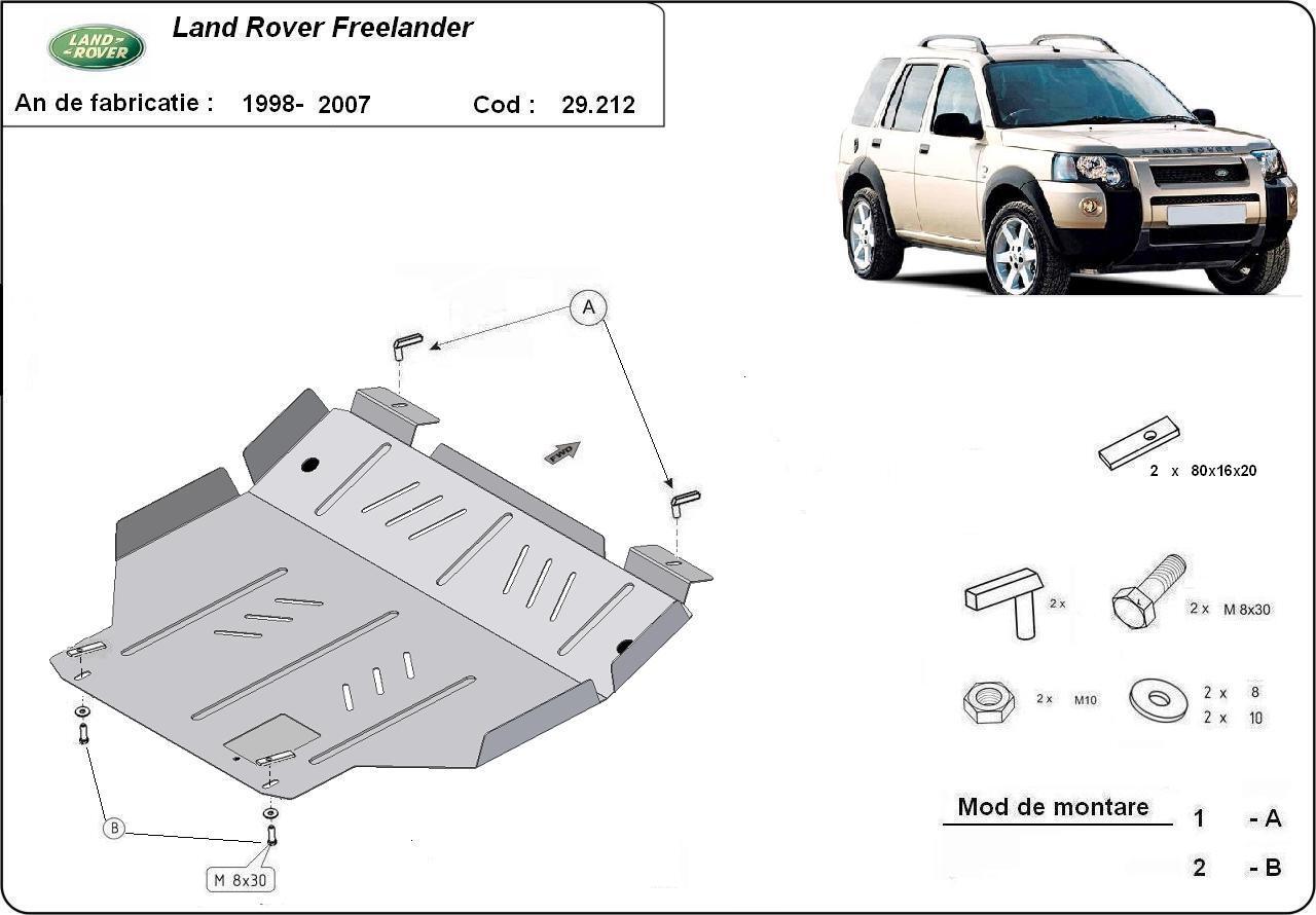 Метална кора под двигател и скоростна кутия LAND ROVER FREELANDER от 1997 до 2006