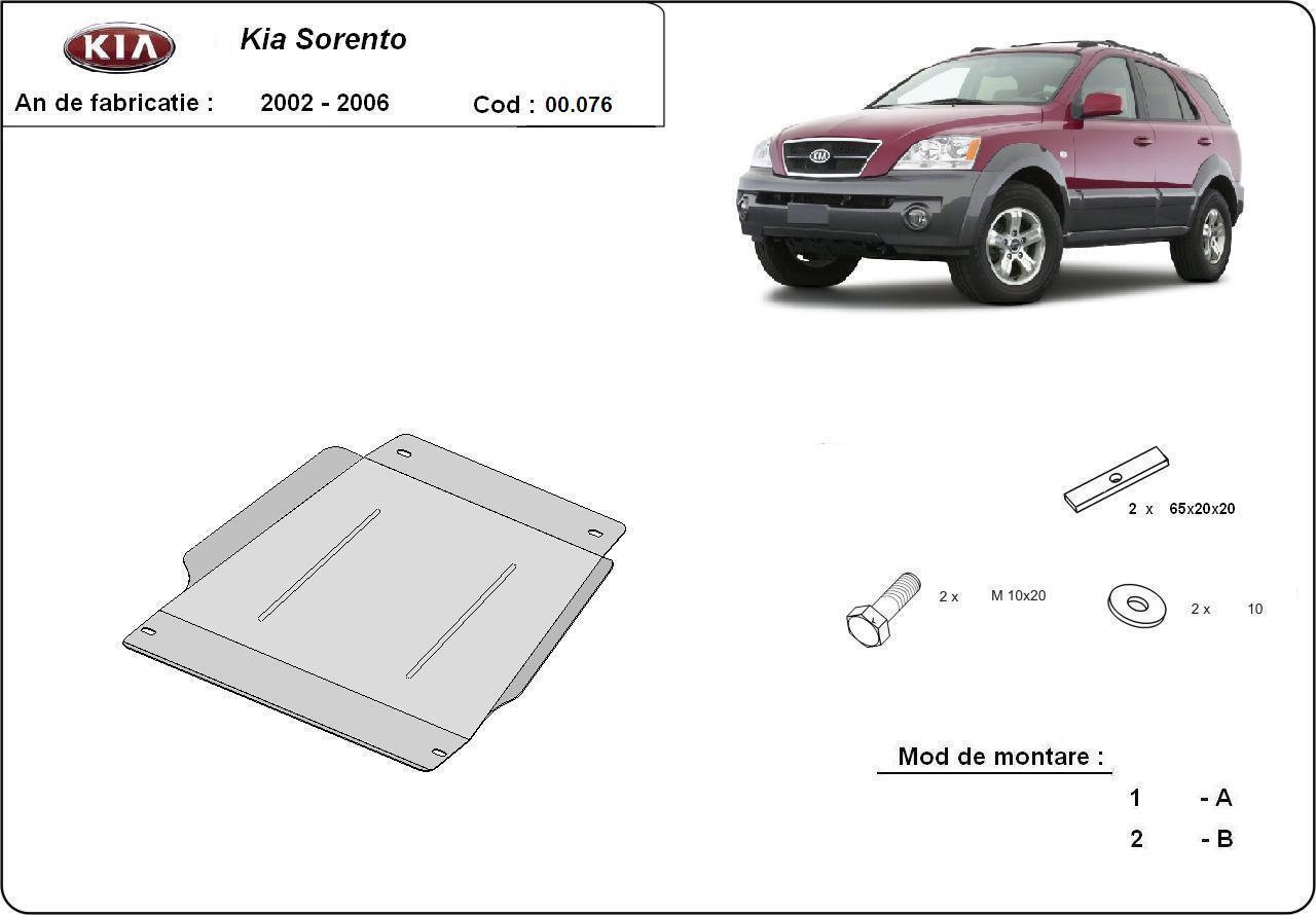 Метална кора под скоростна кутия KIA SORENTO от 2002 до 2006
