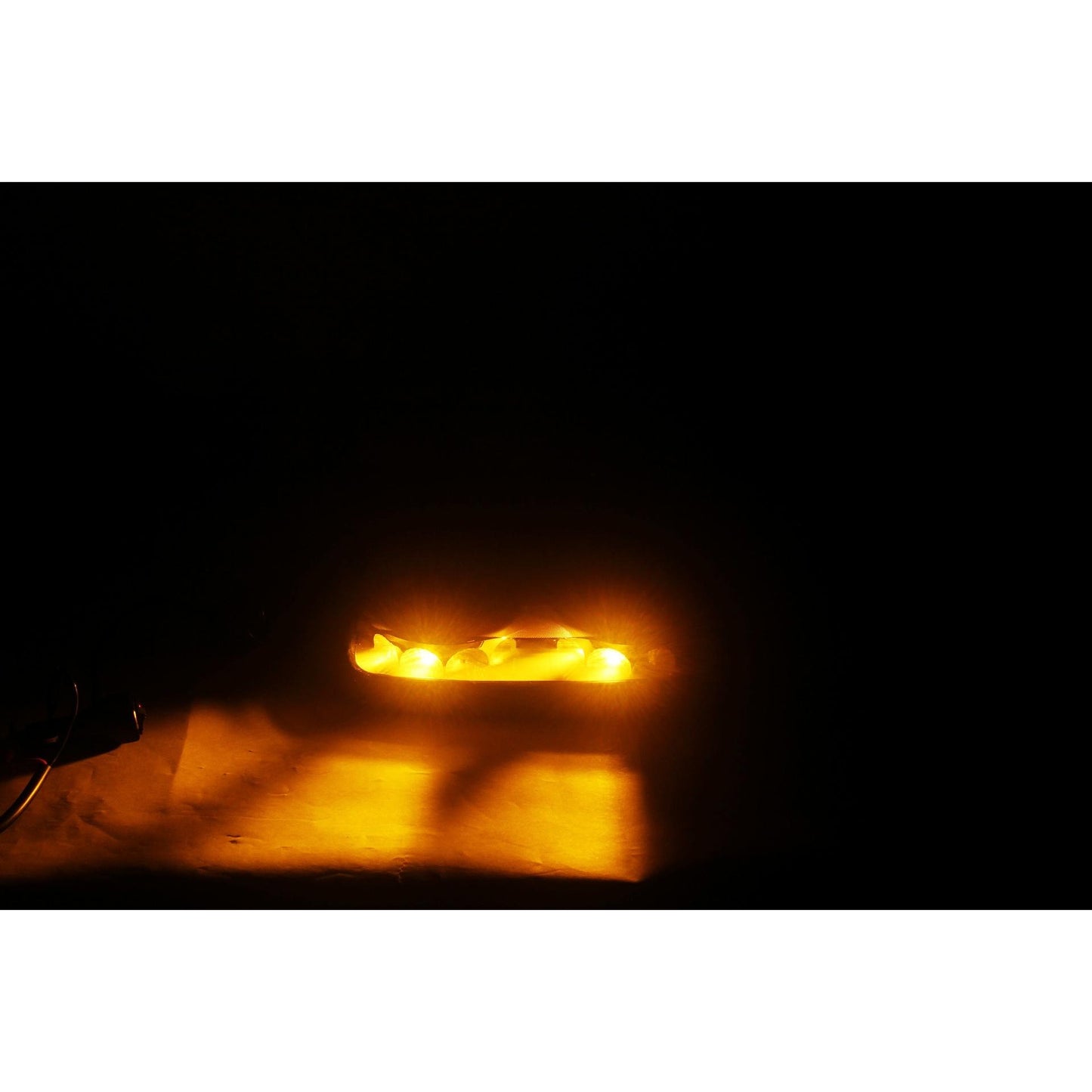 Оранжева LED аварийна лампа - буркан с магнит, 35W 12/24V, 30см