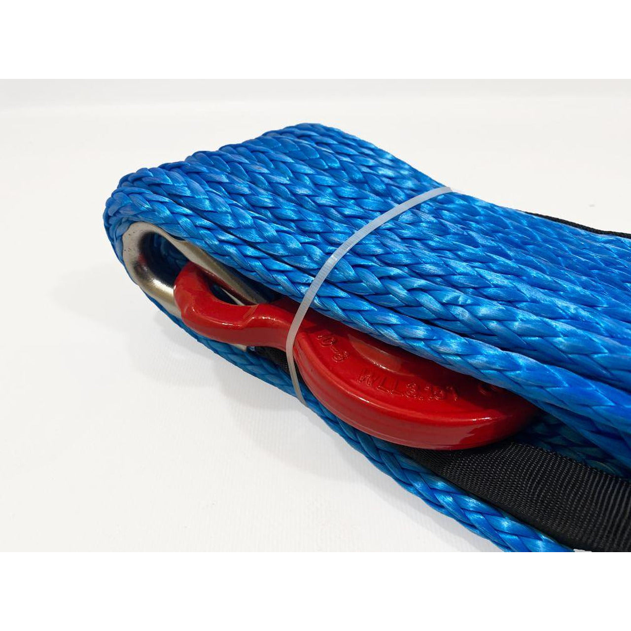 Синтетично въже за лебедка, с кука 10мм * 28м