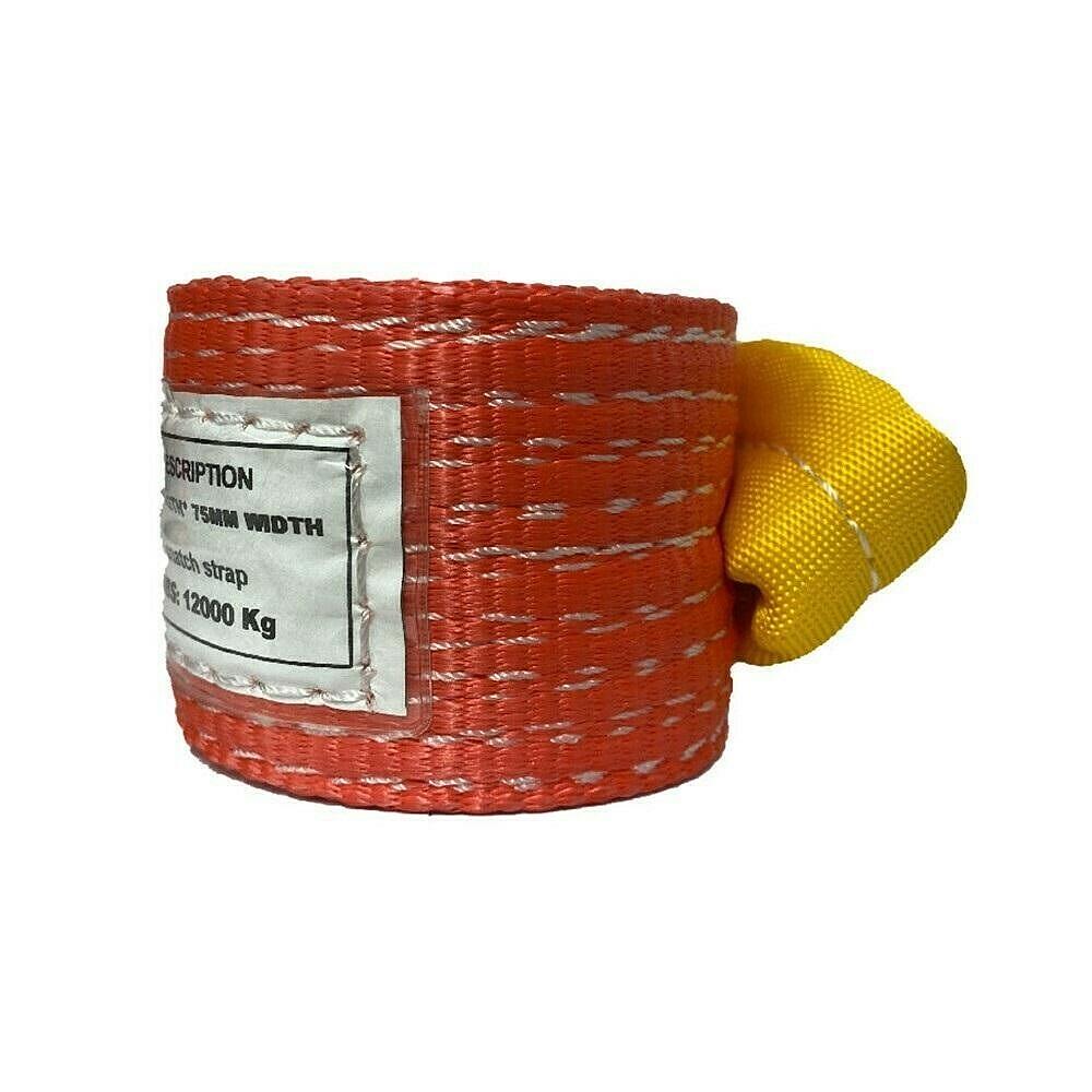 Въже за теглене 12T, 7.5см х 3м, червено
