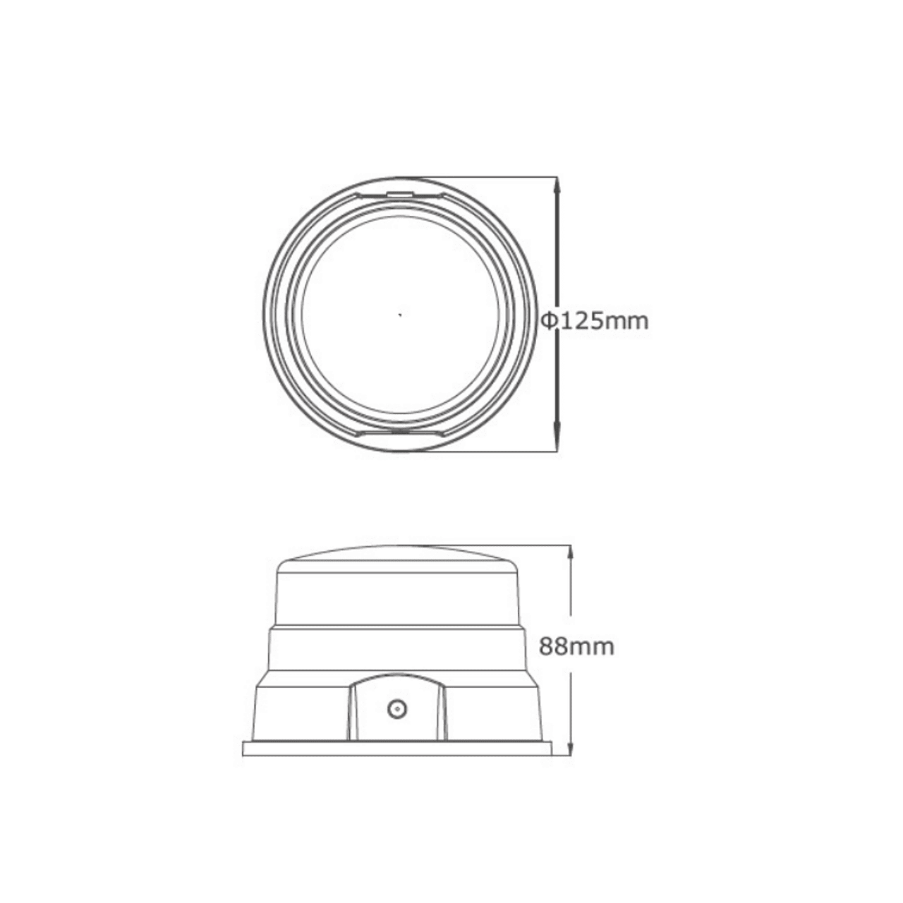 Безжична LED Аварийна Лампа Тип Буркан с Магнит, Акумулаторна, 12V/24 Диода, Презареждаща се Батерия, Е-Mark
