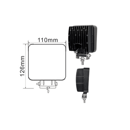 108W 36 LED Диоден Фар, Работна Лампа, Прожектор, Задна Светлина 12V-24V
