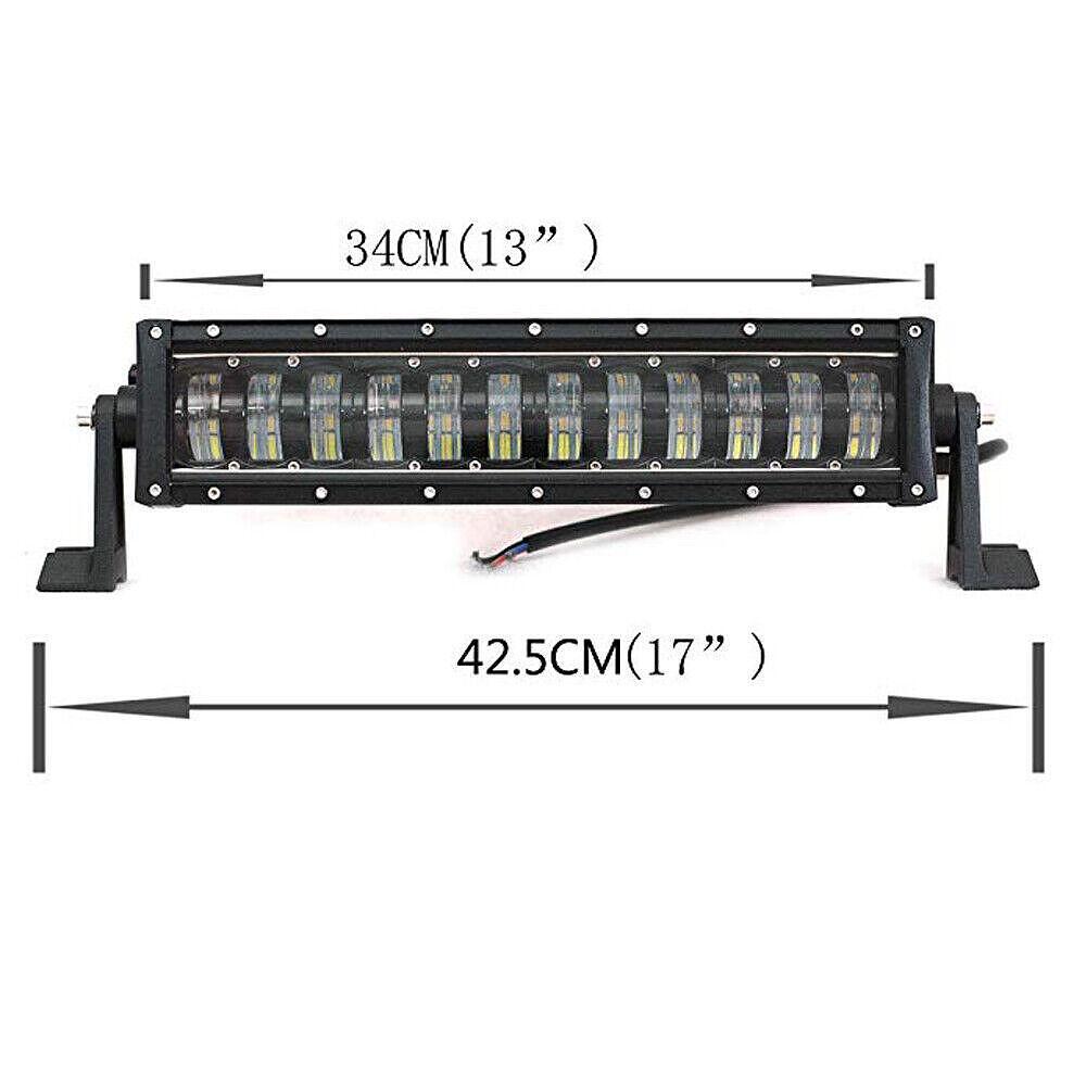 10D 42.5см 96W LED LIGHT BAR с лупи, Hi/Lo Основна и габаритна светлина, прав лед лайт бар