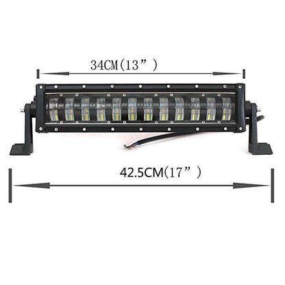 10D 42.5см 96W LED LIGHT BAR с лупи, Hi/Lo Основна и габаритна светлина, прав лед лайт бар