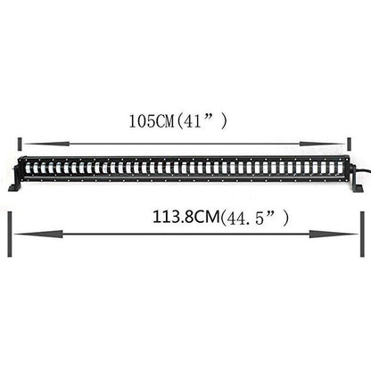 10D 113.8см 320W LED LIGHT BAR с лупи, Hi/Lo Основна и габаритна светлина, прав лед лайт бар