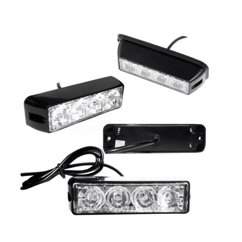 10см LED аварийна лампа - за пътна помощ, мигаща жълта блиц ветлина