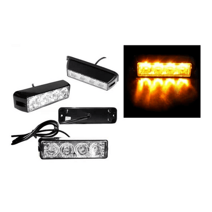 10см LED аварийна лампа - за пътна помощ, мигаща жълта блиц ветлина