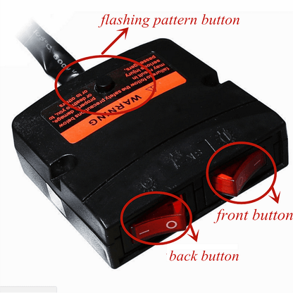 119см LED диодна аварийна сигнална лампа за таван 12-24V маяк, буркан