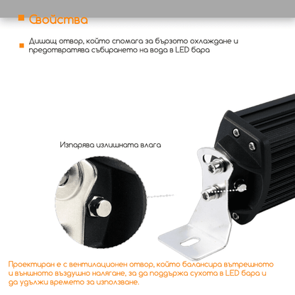 12D+ 32" (85см) LED BAR 585W прав ЛЕД лайт бар, 6500К