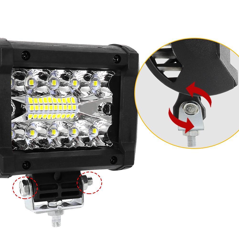 12D+ 4" (10см) LED BAR 60W ЛЕД лайт бар 6500K, долно захващане