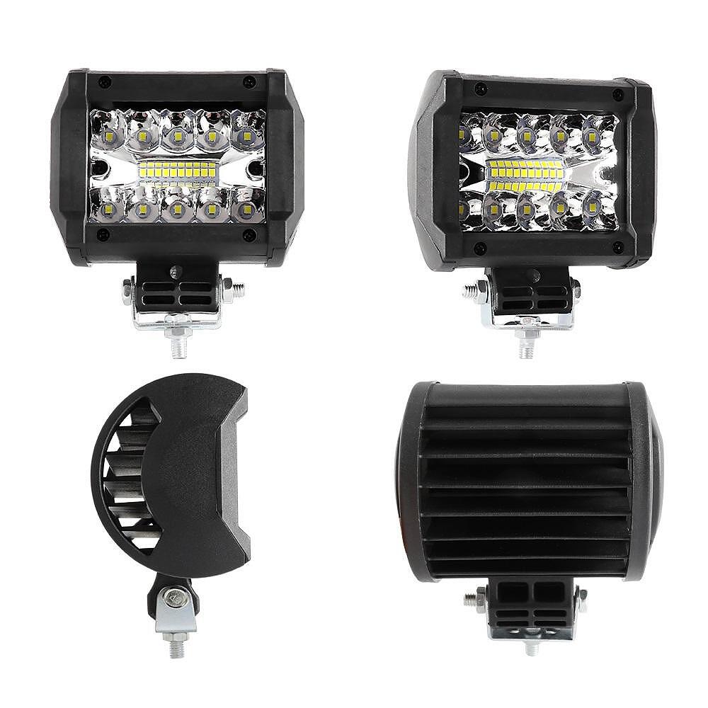 12D+ 4" (10см) LED BAR 60W ЛЕД лайт бар 6500K, долно захващане