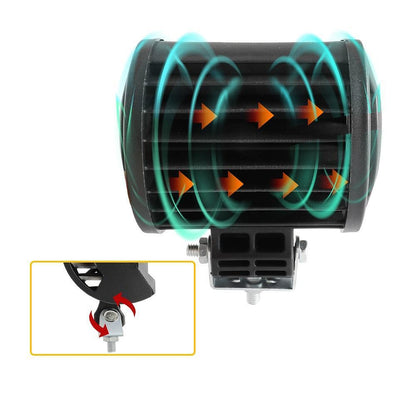 12D+ 4" (10см) LED BAR 60W ЛЕД лайт бар 6500K, долно захващане