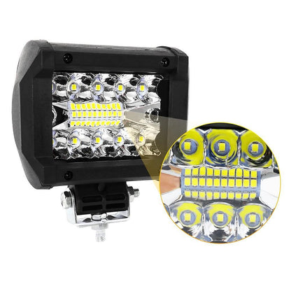 12D+ 4" (10см) LED BAR 60W ЛЕД лайт бар 6500K, долно захващане