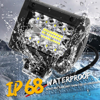 12D+ 4" (10см) LED BAR 60W ЛЕД лайт бар 6500K, долно захващане