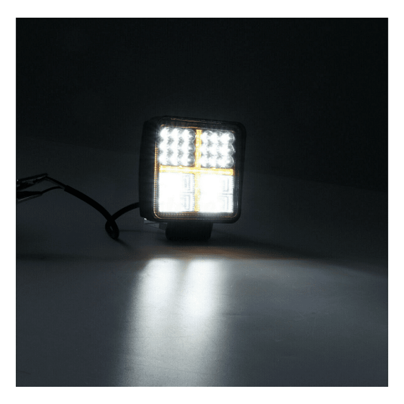 162W LED Диоден Фар Работна Бяла Жълта Светлина Габарит Мъгла Лампа 12V 24V