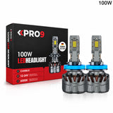 LED крушки PRO9 H11 100W 6000K 16000lm 12-24V