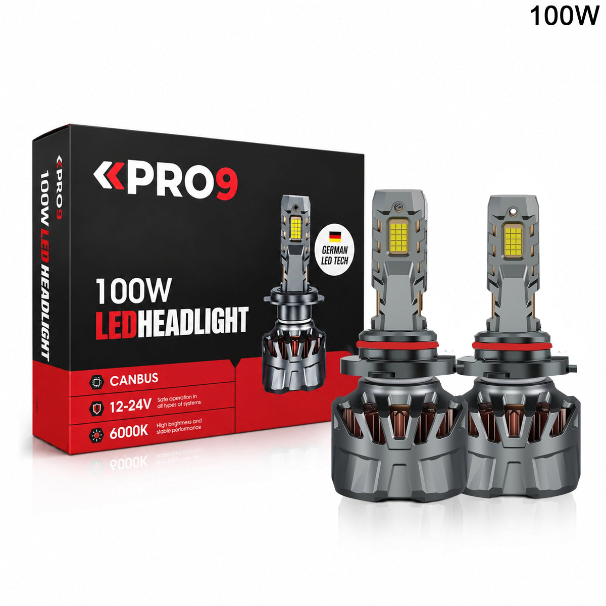 LED крушки PRO9 HB3 100W 6000K 16000lm 12-24V