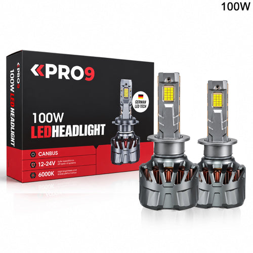LED крушки PRO9 H1 100W 6000K 16000lm 12-24V