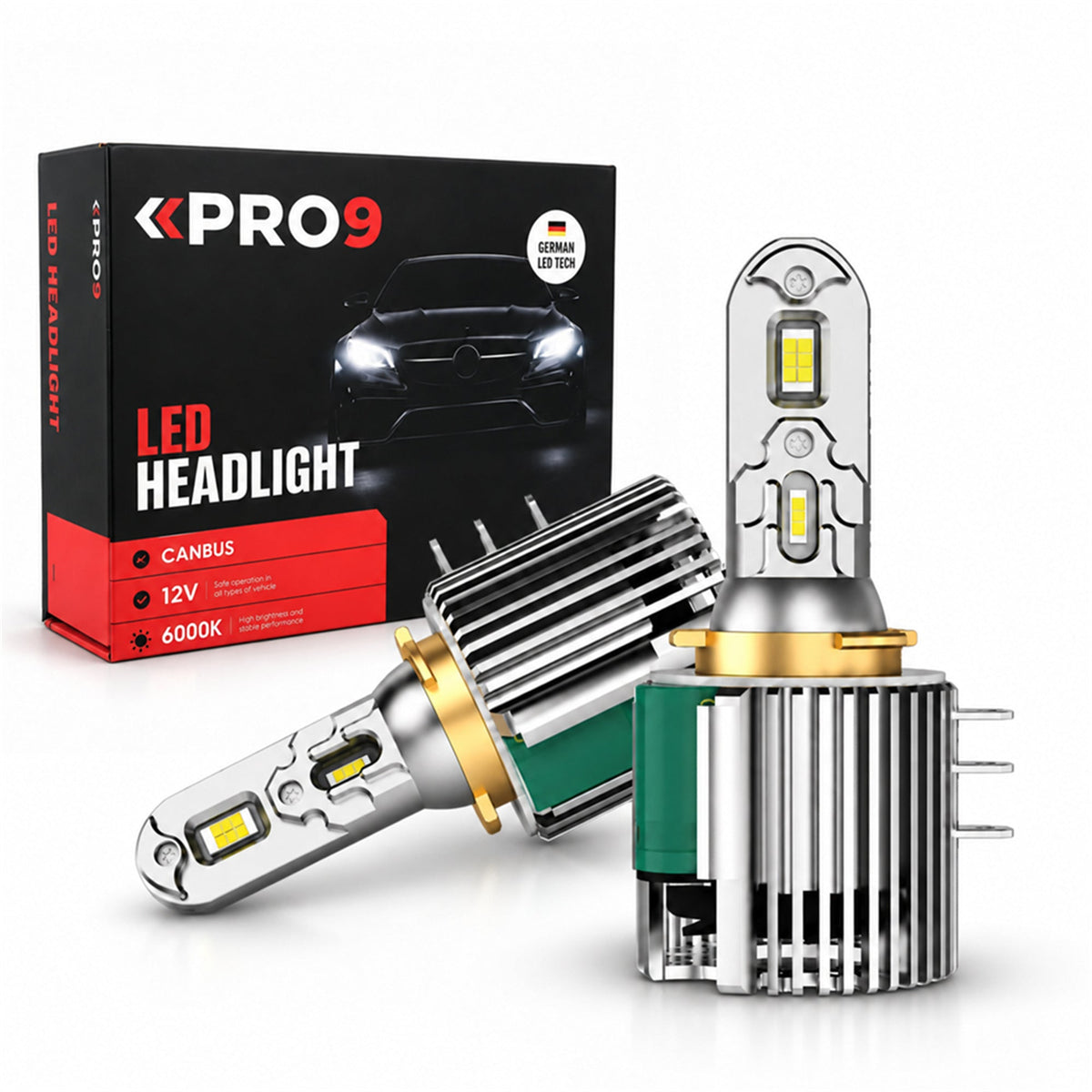 LED крушки PRO9 H15 130W 6000K 12-24V