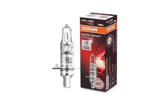 1бр. Халогенна крушка Osram H1 Super Bright Premium 12V, 100W, P14.5s