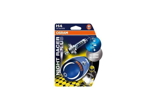 1бр. Халогенна крушка Osram H4 Moto Night Racer+ 12V, 60/55W, P43t