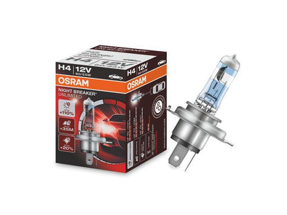 1бр. Халогенна крушка Osram H4 Night Breaker Unlimited 12V, 60/55W, P43t