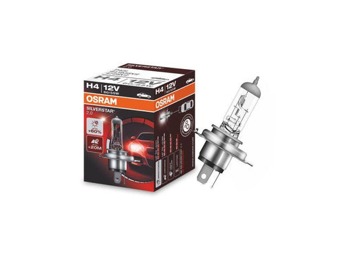 1бр. Халогенна крушка Osram H4 Silverstar 2.0 12V, 60/55W, P43t