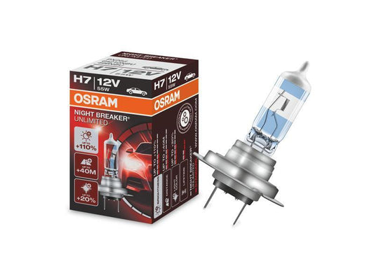 1бр. Халогенна крушка Osram H7 Night Breaker Unlimited 12V, 55W, PX26d