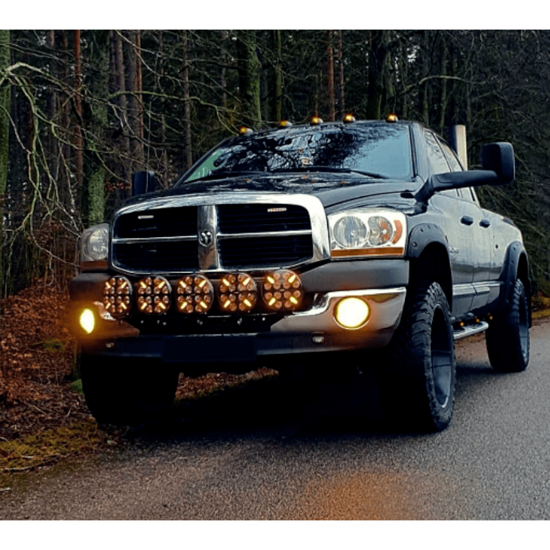 1бр Кръгъл LED фар 8.6" 120W , Ø 218мм, 12/24V диоден халоген