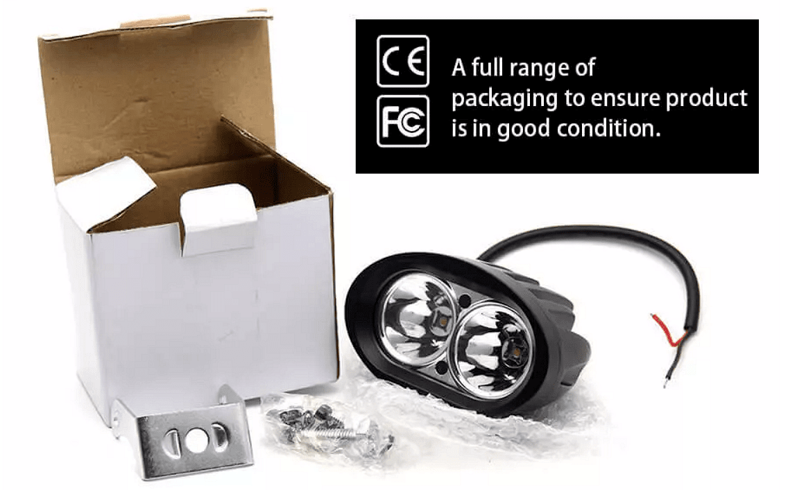 1бр LED халоген 10см 20W 6500k 1500lm 12V/24V халогенна лампа, дневна светлина