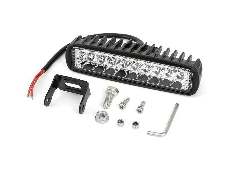 1бр Универсален мощен LED халоген с мигач 15.5см 54W 12/24V