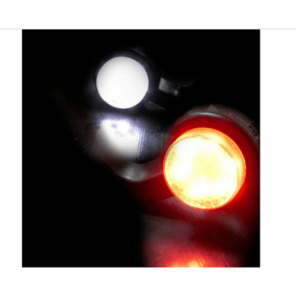 2 броя LED Диодни Странични Рогчета, Маркери, Габарити, Светлини За Камион, Тир, Ремарке, Платформа 12V-24V Бяло-Червено