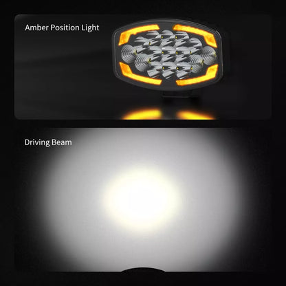 1бр LED Фар / Прожектор за джип, камион и работна техника, 32W 12V/24V, 10"/25см