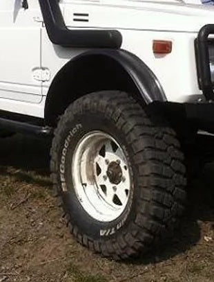 Гумени раздувки за калници за джип, SUV, автомобил 6.5cm x 3m черен