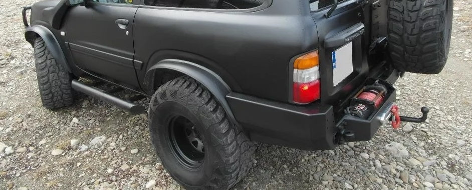 Гумени раздувки за калници за джип, SUV, автомобил 8cm x 3m черен