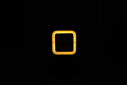 30W LED Халоген Бял, Разпръсната светлина с жълта и червена DRL светлина 12V-24V