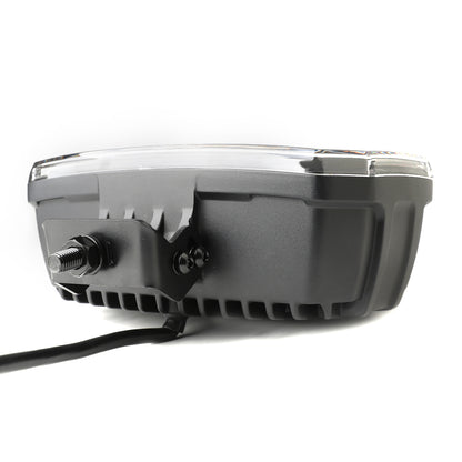 LED комбиниран халоген Flexzon 12–24V, 175W, 11000 lm, оранжев/бял DRL и аварийна блиц светлина с 4 режима, E-mark, IP67/69K