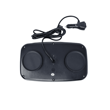 28см Авариен LED буркан - сигнална лампа с магнит, 15 режима, 12V-24V, оранжево стъкло